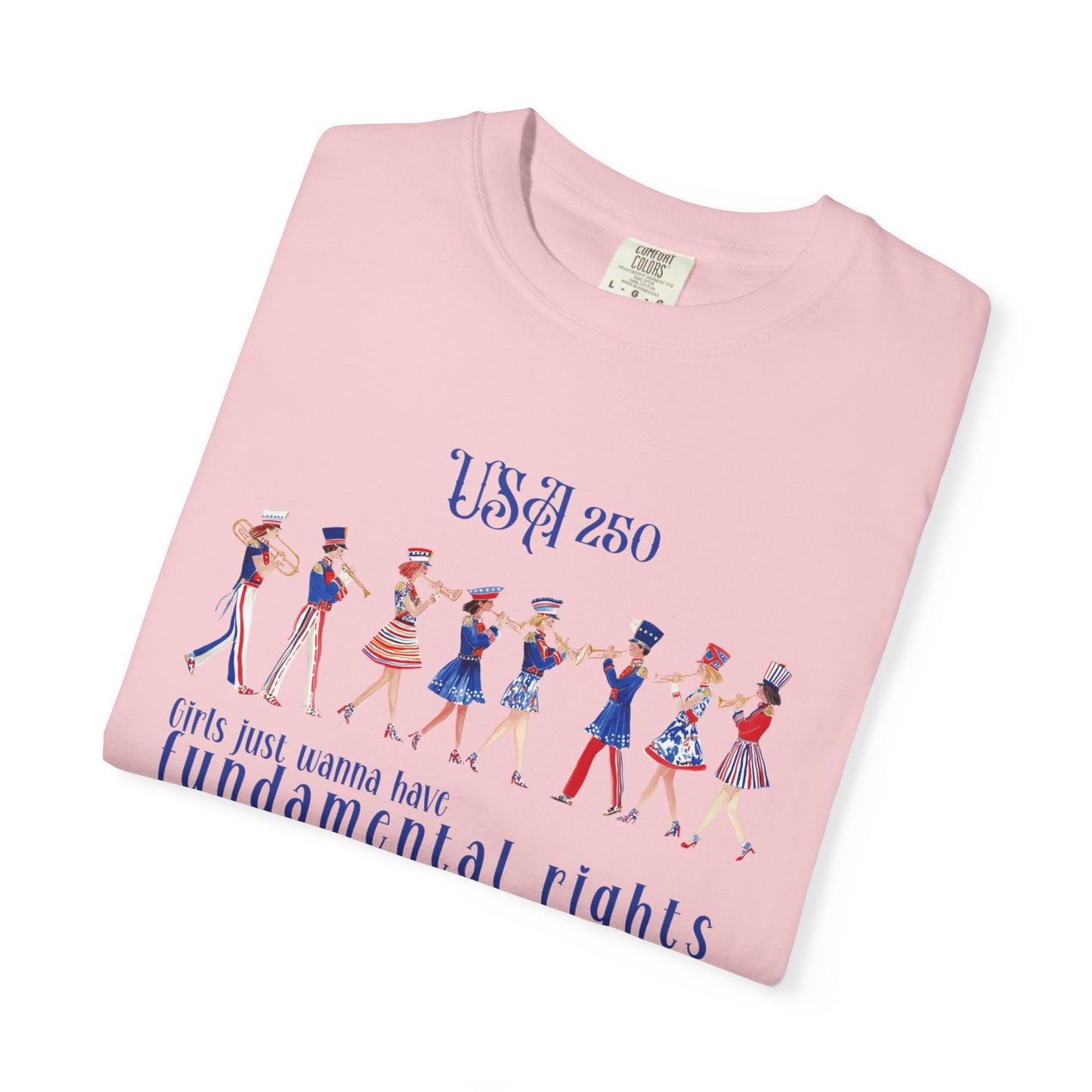 fundamental rights july 5th shirt, america 250 shirt, Girls Just Wanna Have Fundamental Rights Patriotic Tee, July 4th Feminist Graphic