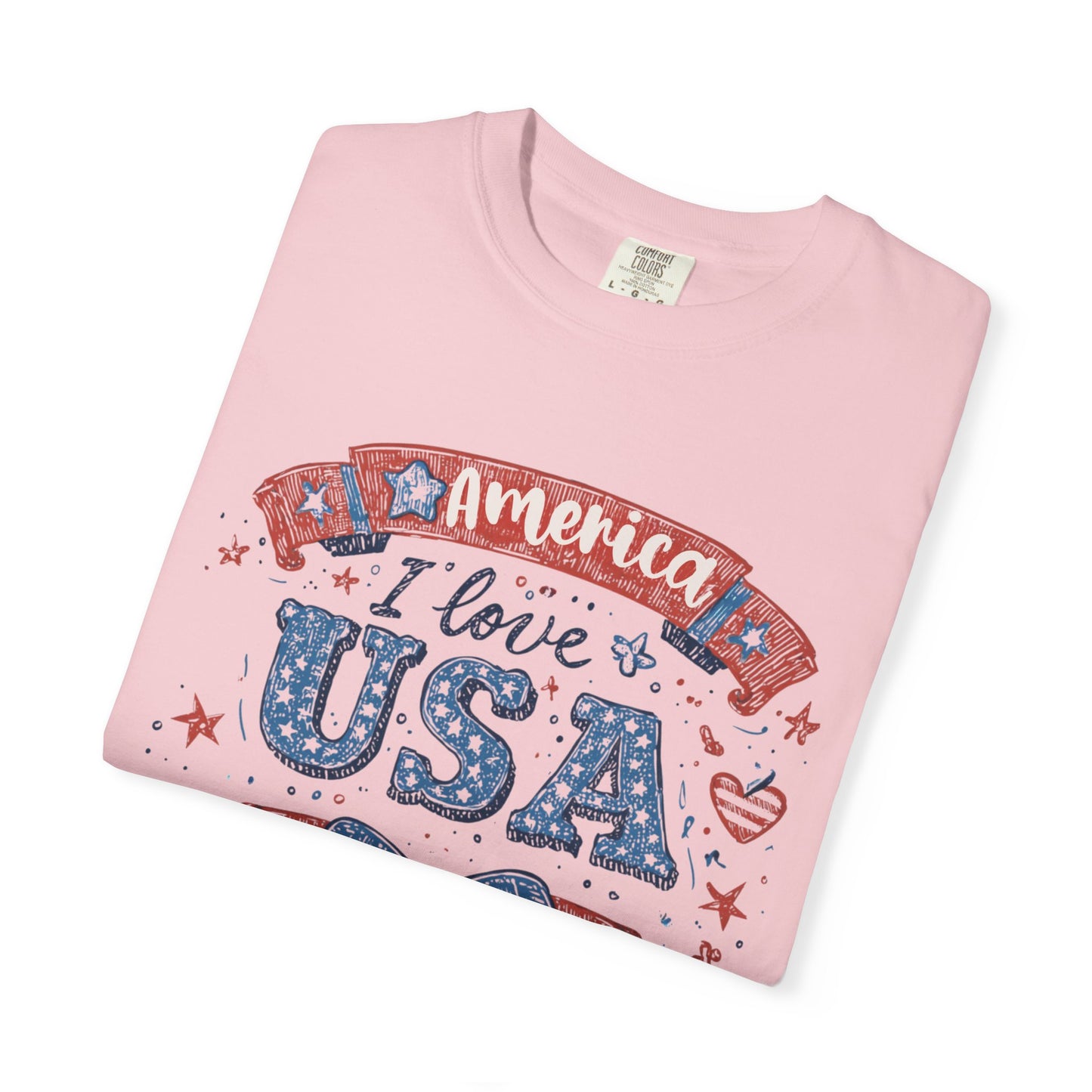 July 4th 250th celebration shirt with flag coquette bow for independence day.