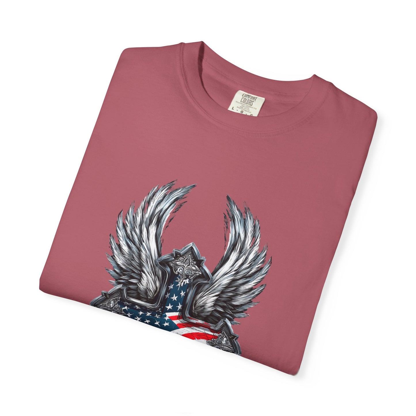 July 4th 250 anniversary christian patriotic july 4th shirt with cross and wings independence day celebration
