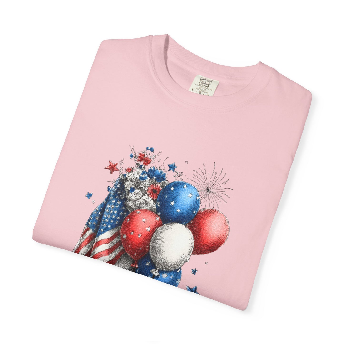 July 4th 250 anniversary flags and balloons shirt independence day celebration