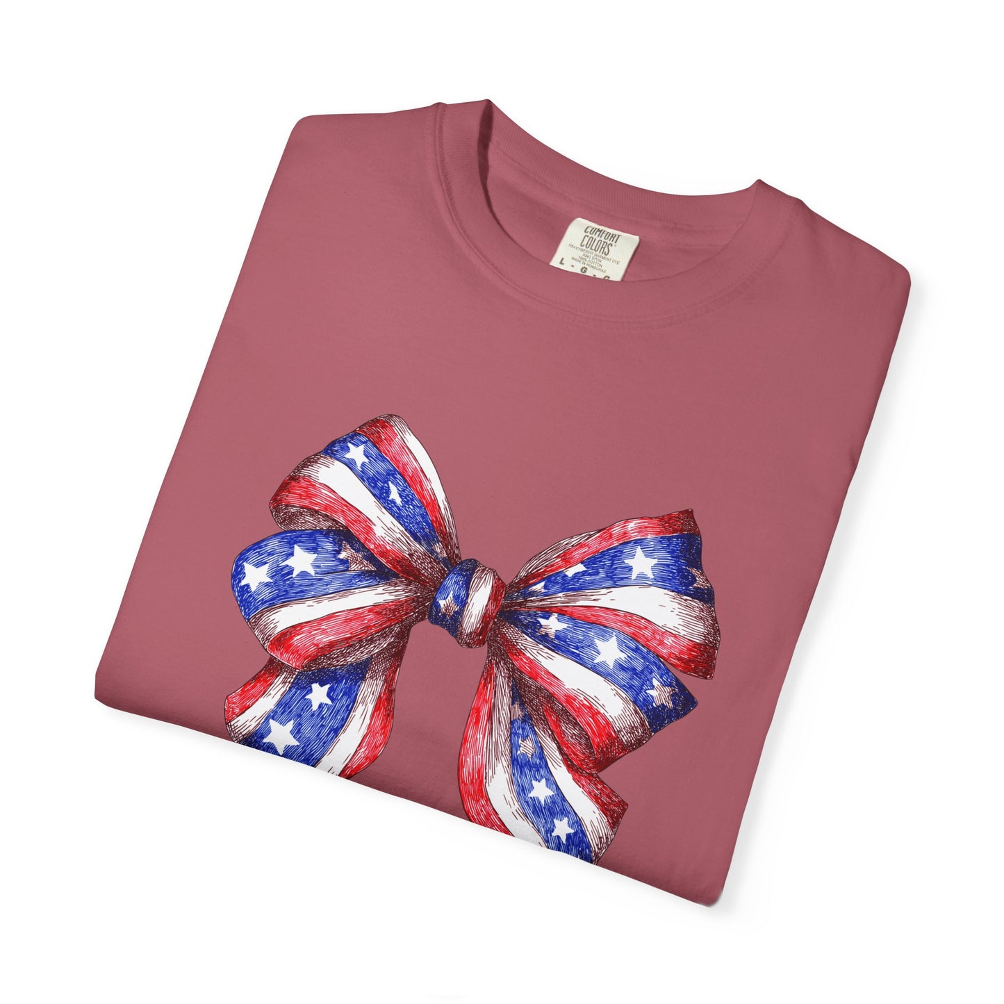 independence day shirt with coquette bow july 4th 250 celebration shirt