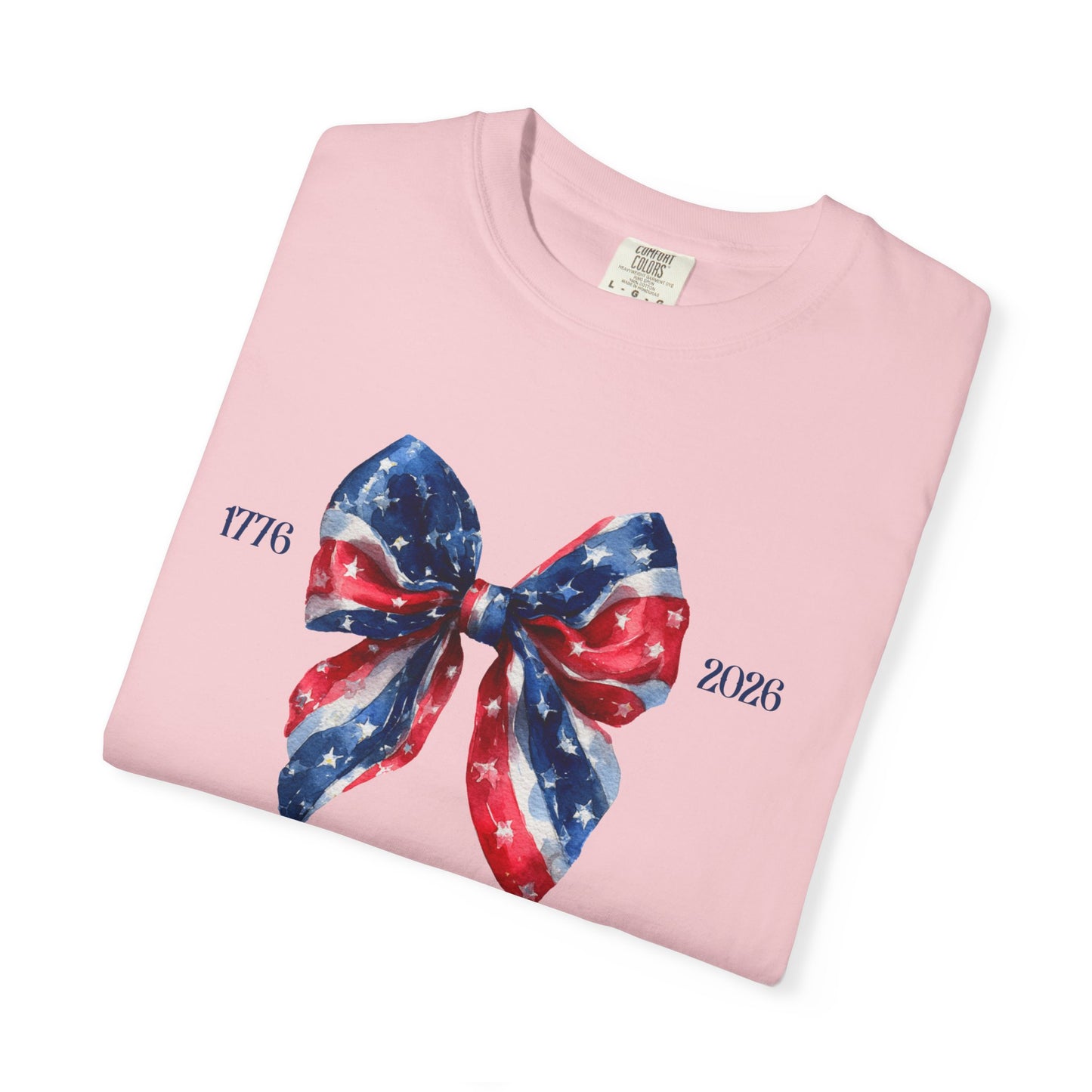 July 4th 250 anniversary coquette bow shirt independence day celebration
