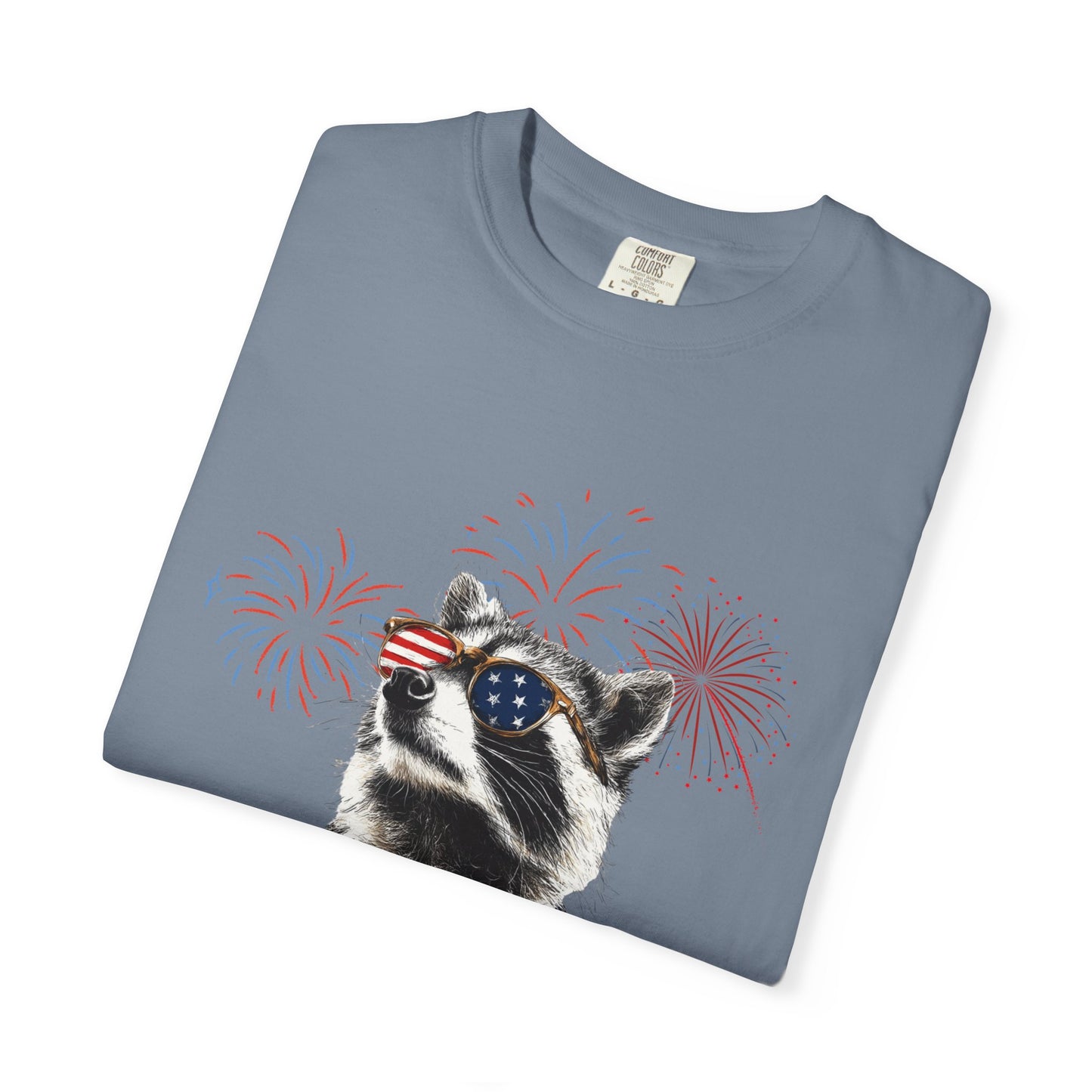 July 4th raccoon 250 anniversary raccoon fireworks independence day celebration shirt