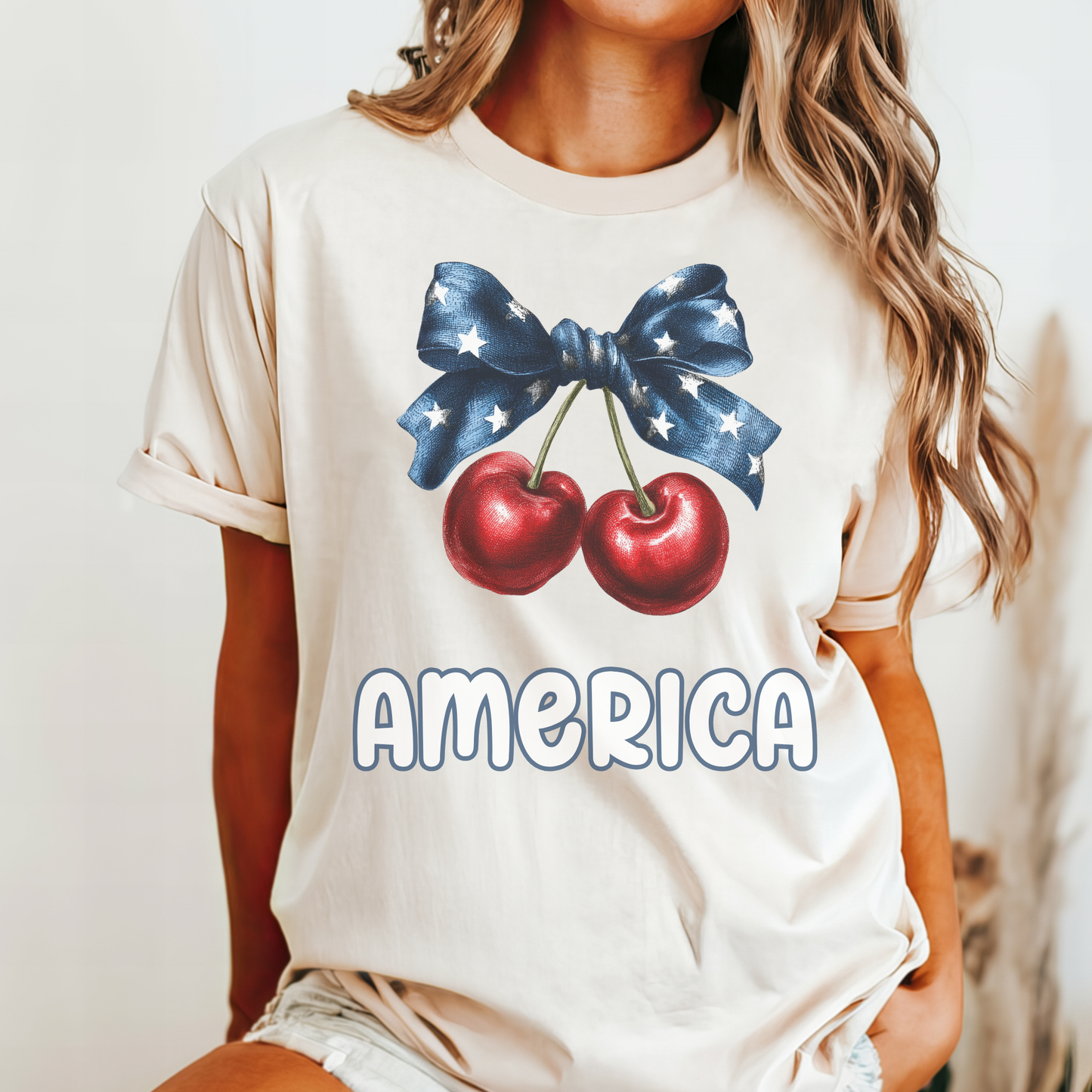 July 4th 250 anniversary patriotic cherry shirt independence day celebration