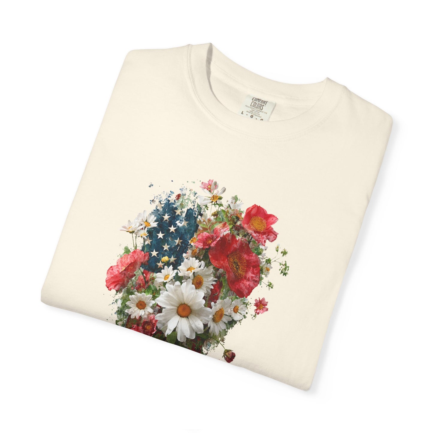 July 4th 250 anniversary flowers flag shirt independence day fireworks celebration