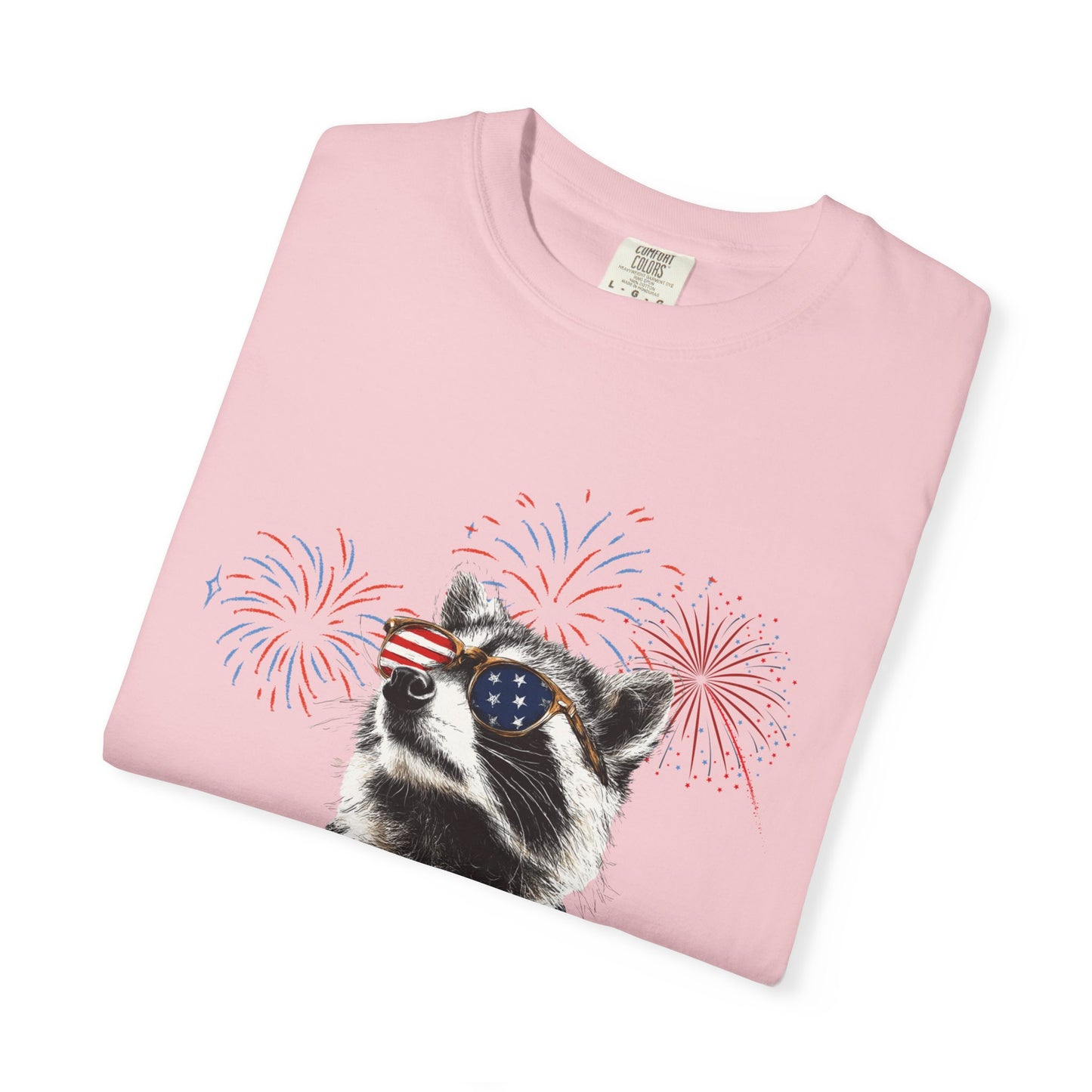 July 4th raccoon 250 anniversary raccoon fireworks independence day celebration shirt