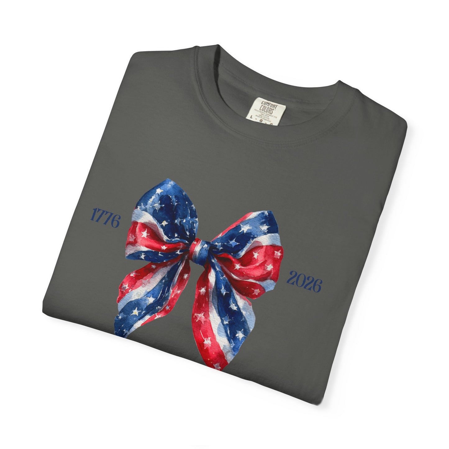 July 4th 250 anniversary coquette bow shirt independence day celebration