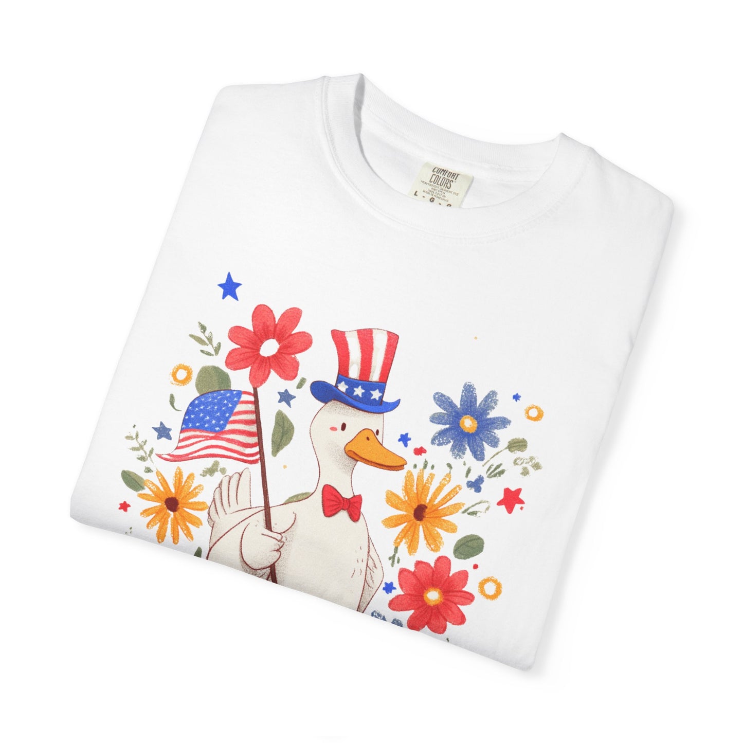 July 4th 250 anniversary silly patriotic duck shirt independence day celebration