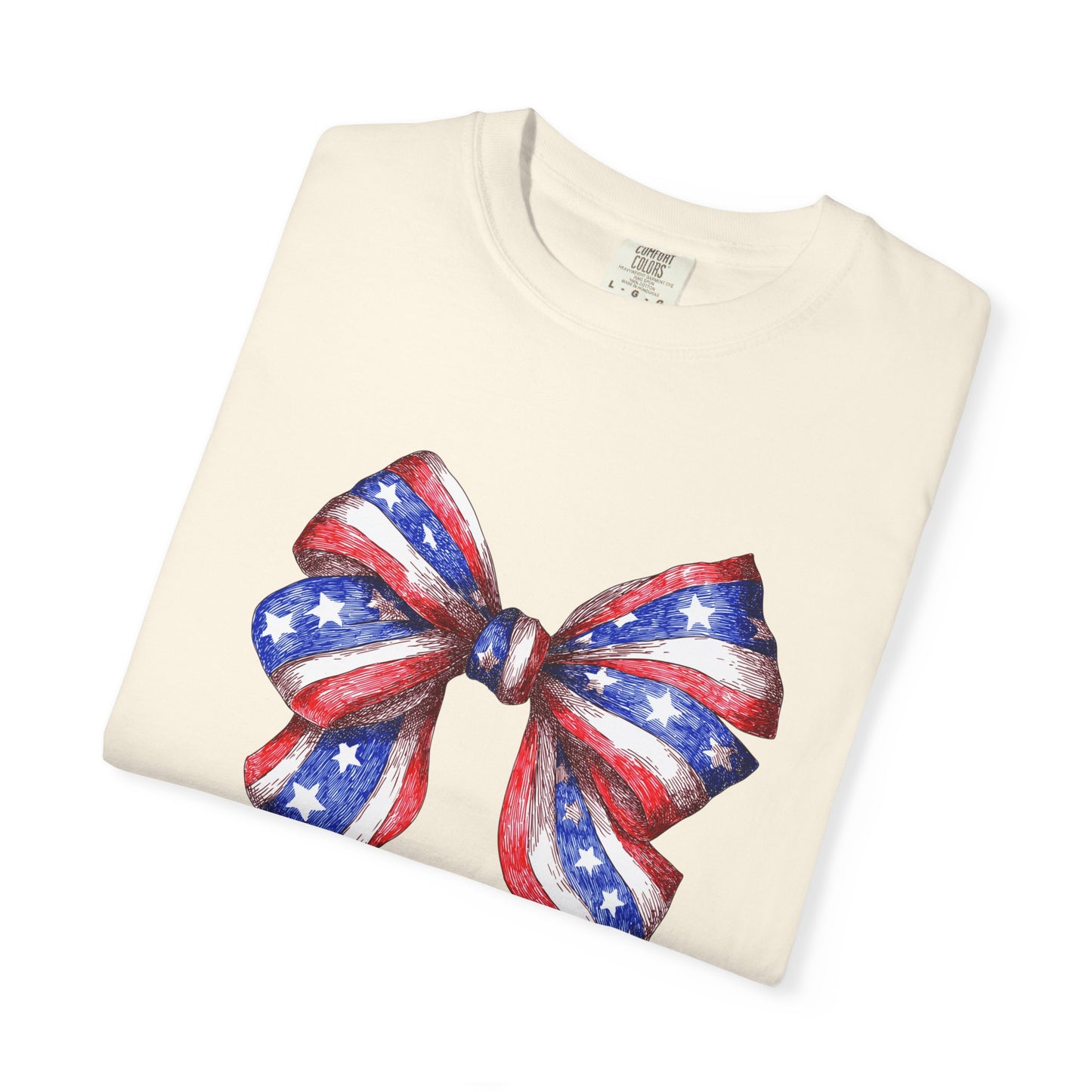 independence day shirt with coquette bow july 4th 250 celebration shirt