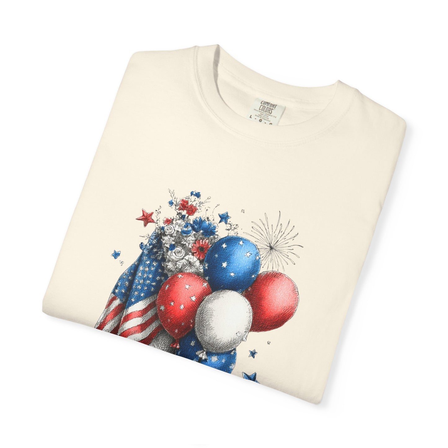July 4th 250 anniversary flags and balloons shirt independence day celebration