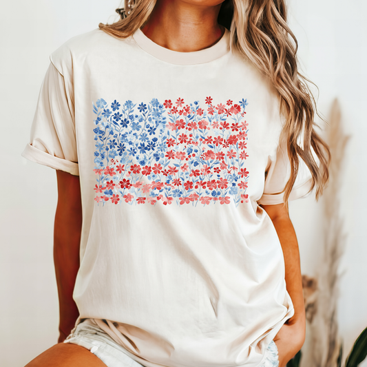 July 4th 250th celebration shirt with flag coquette bow for independence day.