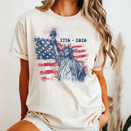 July 4th 250 anniversary statute of liberty shirt independence day celebration
