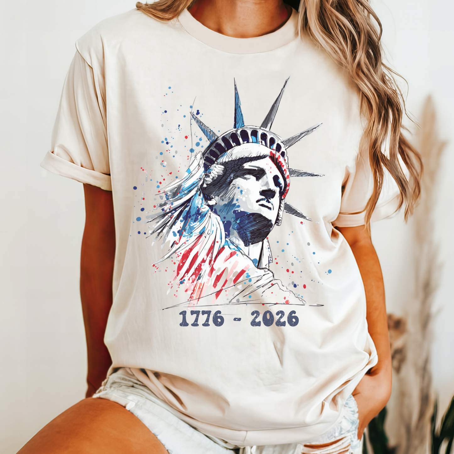 July 4th 250th celebration shirt statute of liberty shirt for independence day.