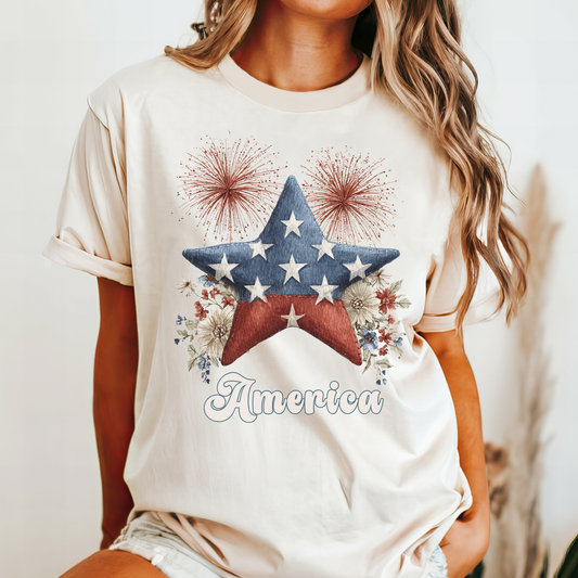 July 4th 250 anniversary stars and fireworks shirt independence day celebration
