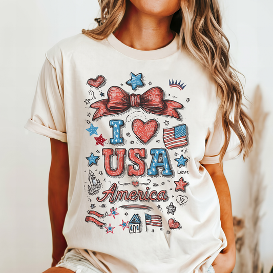 July 4th 250 anniversary i love USA shirt independence day fireworks celebration