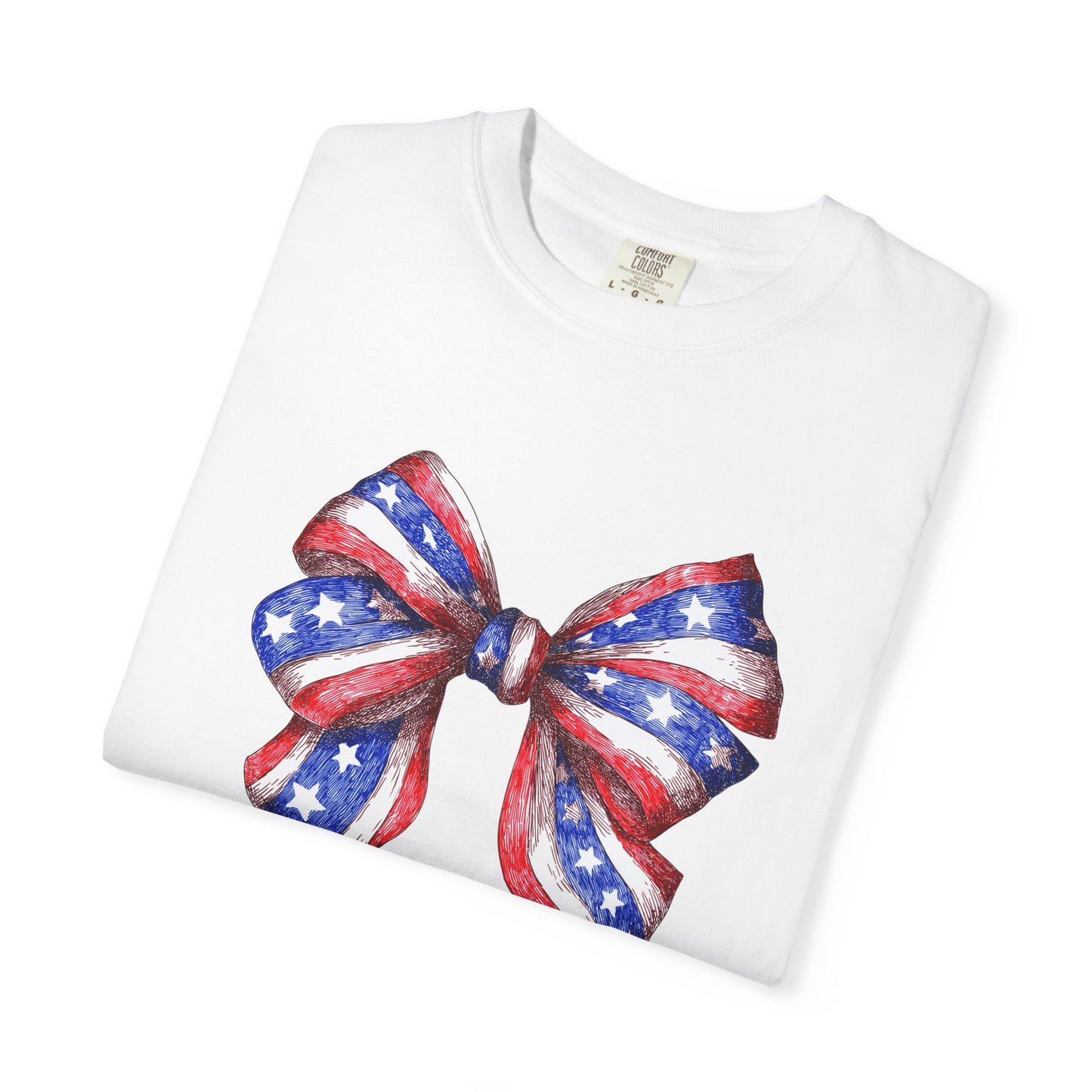 independence day shirt with coquette bow july 4th 250 celebration shirt