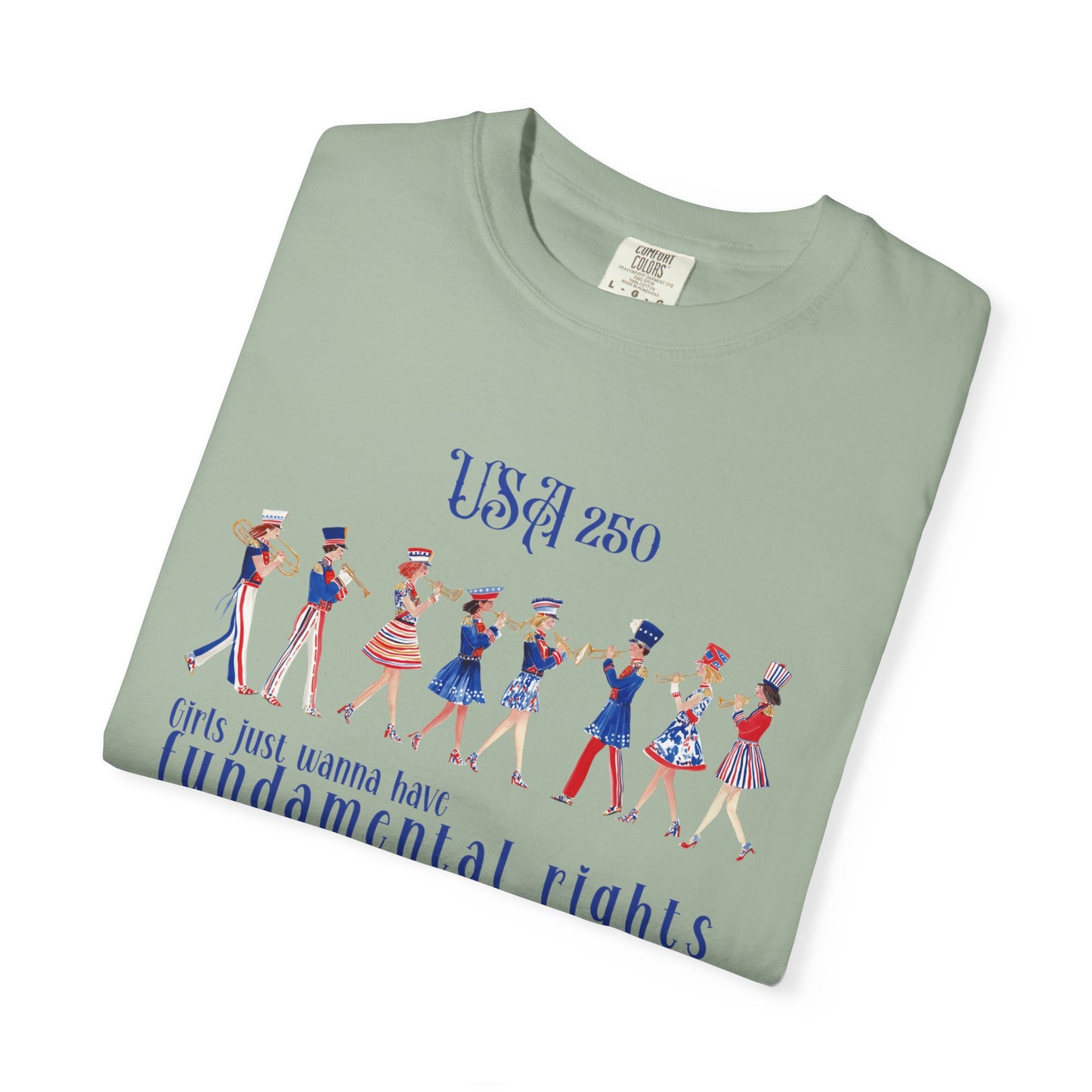 fundamental rights july 5th shirt, america 250 shirt, Girls Just Wanna Have Fundamental Rights Patriotic Tee, July 4th Feminist Graphic