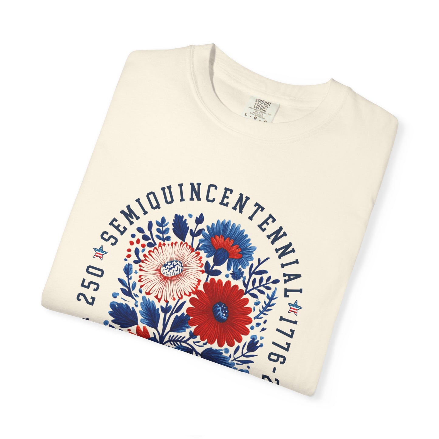USA july 4th 250 semi quincentennial wild flower shirt