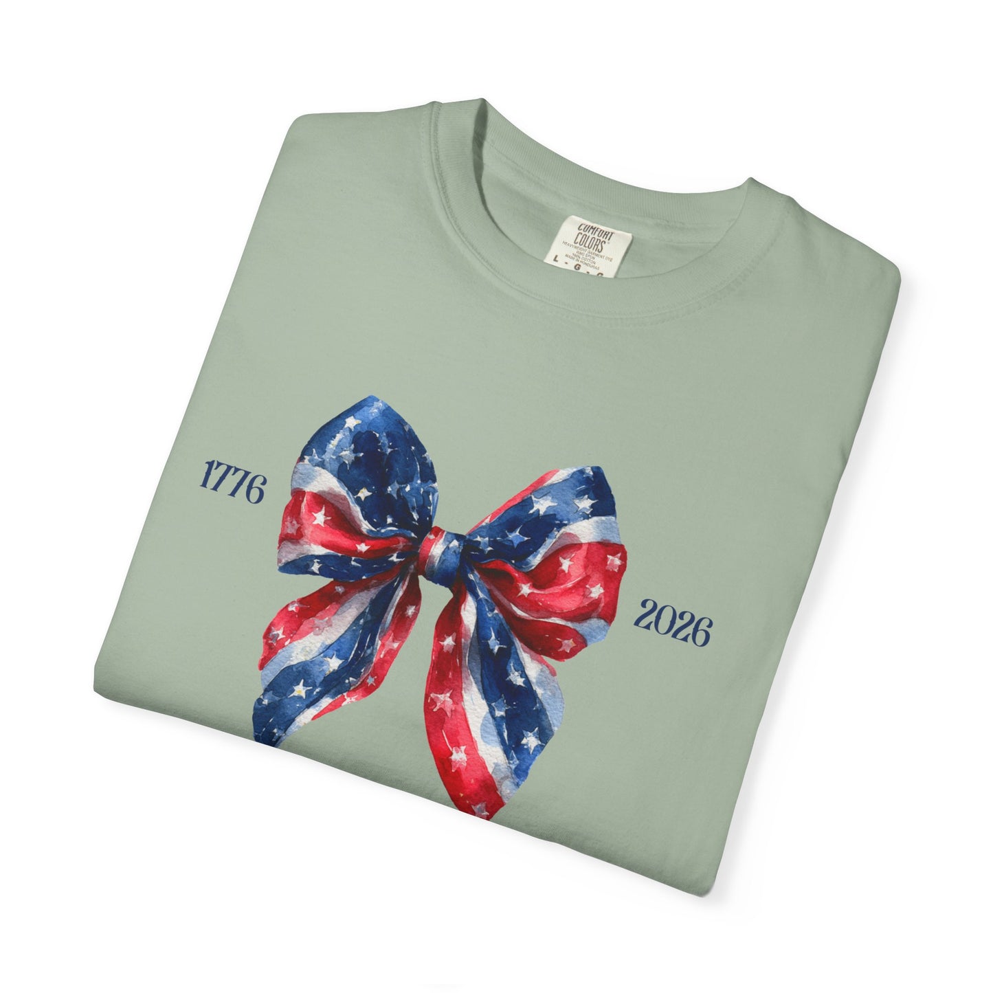 July 4th 250 anniversary coquette bow shirt independence day celebration