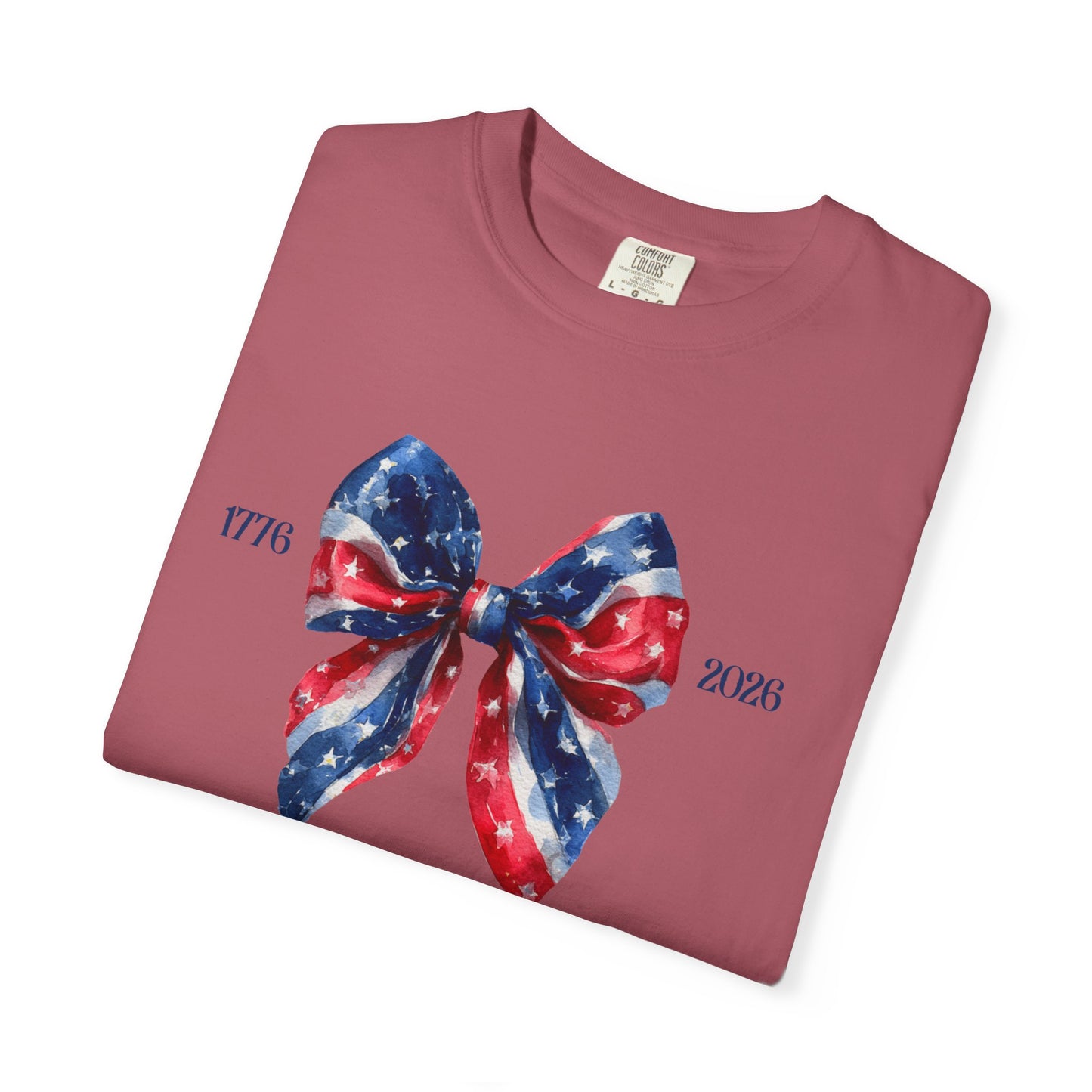 July 4th 250 anniversary coquette bow shirt independence day celebration