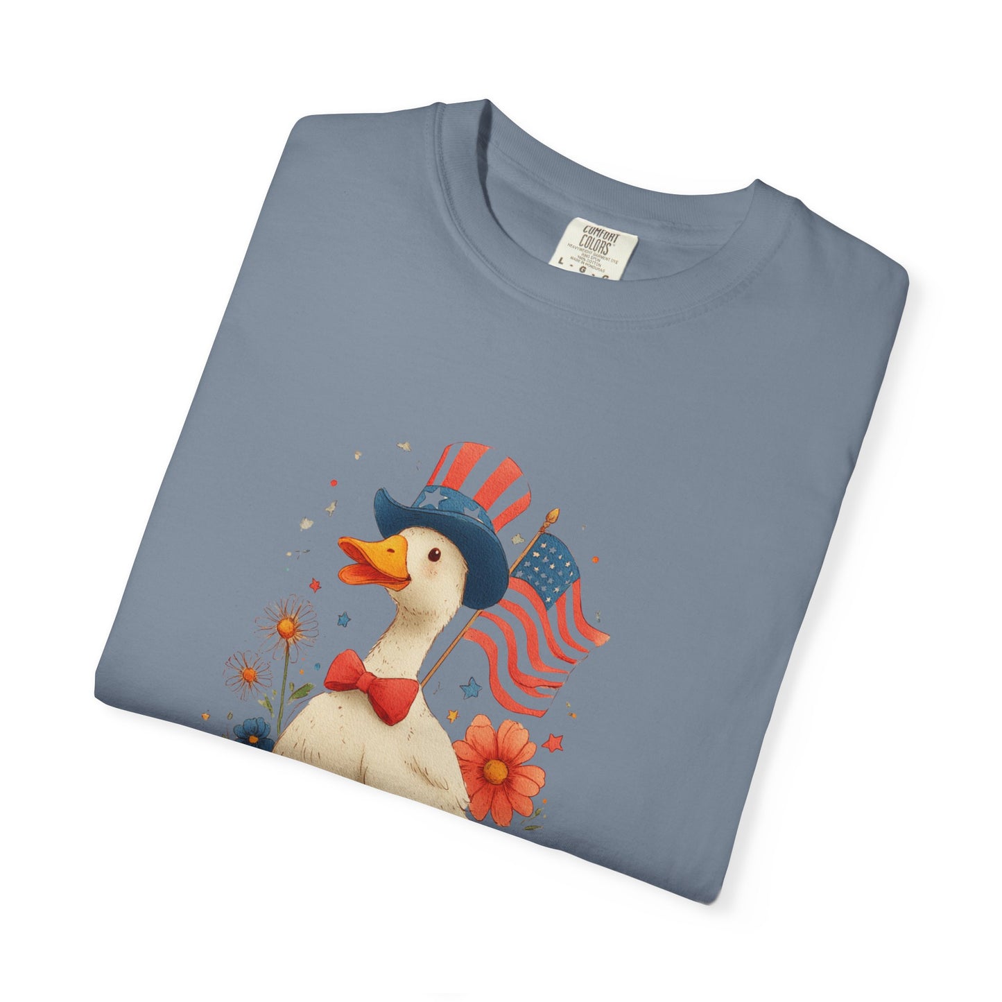 July 4th 250th celebration shirt silly goose flag shirt for independence day.