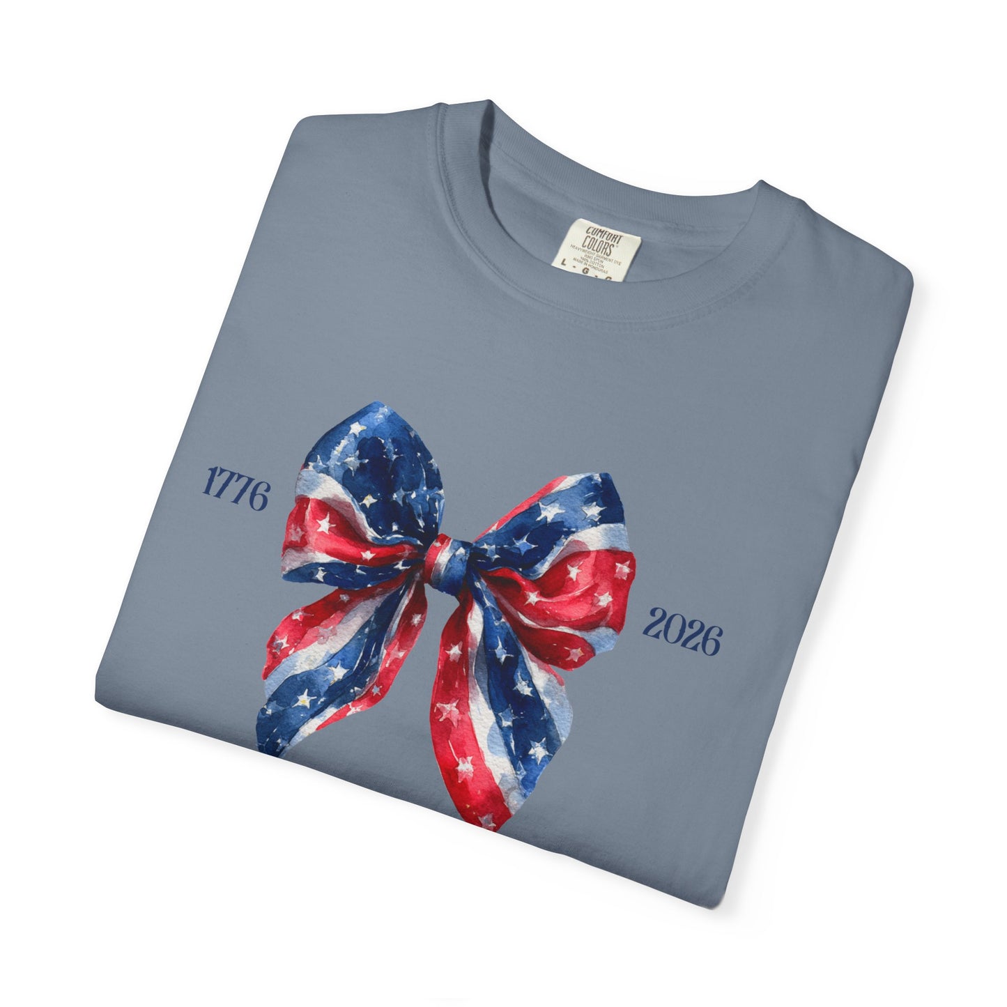 July 4th 250 anniversary coquette bow shirt independence day celebration