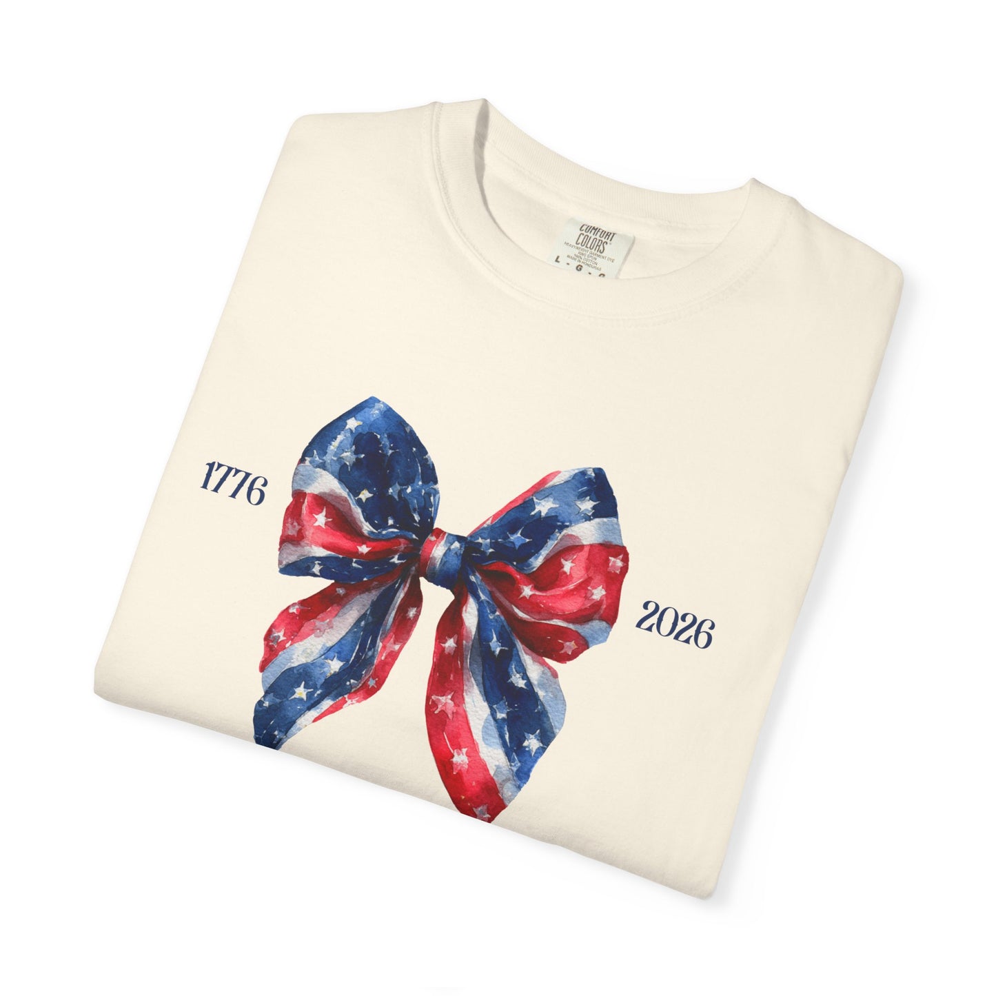 July 4th 250 anniversary coquette bow shirt independence day celebration