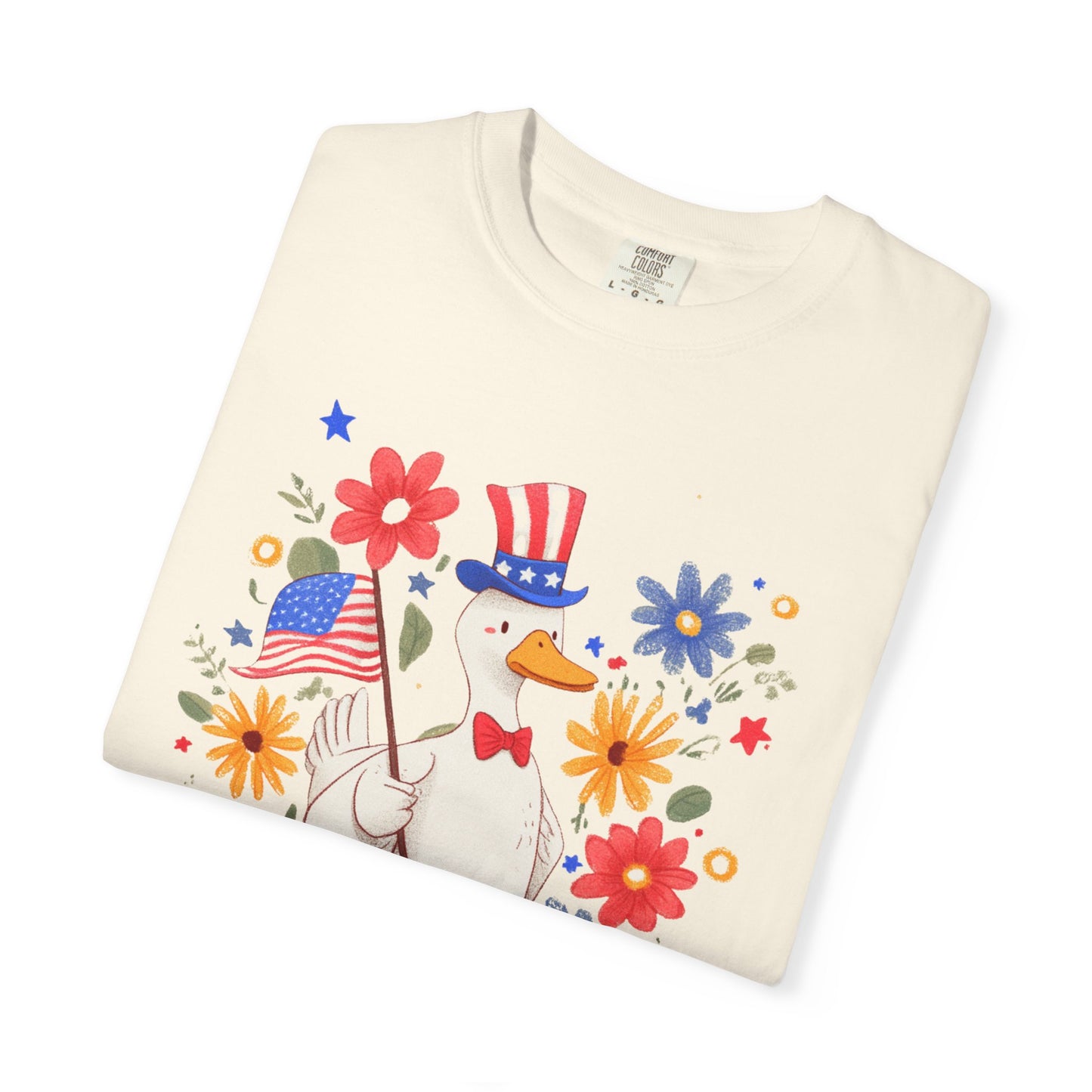 July 4th 250 anniversary silly patriotic duck shirt independence day celebration