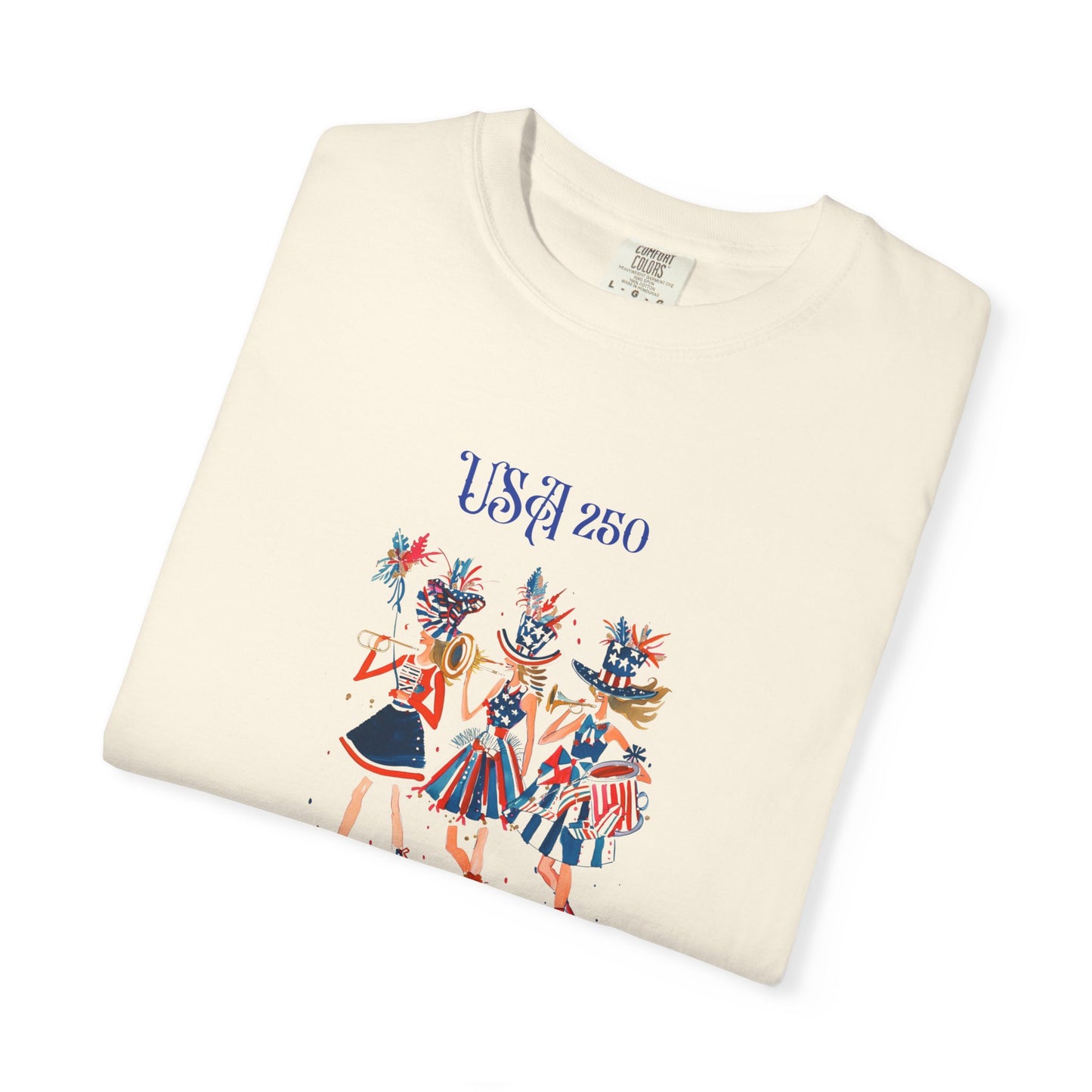 July 4th feminist shirt america 250 celebration girls just wanna have fundamental rights