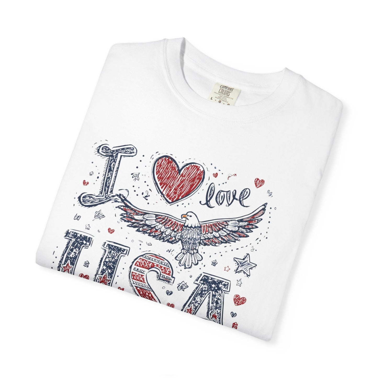 July 4th 250 anniversary i love usa eagle shirt independence day celebration