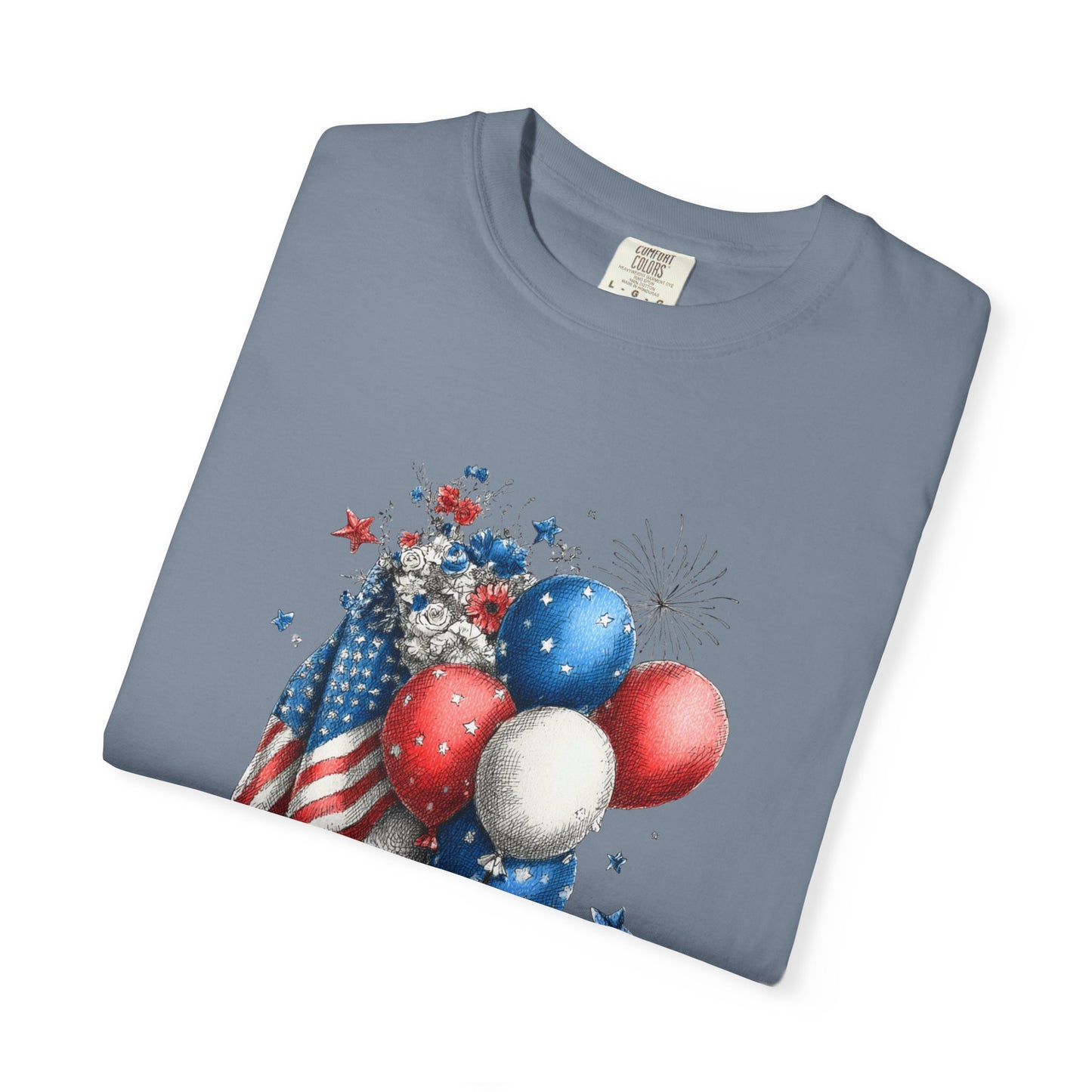 July 4th 250 anniversary flags and balloons shirt independence day celebration