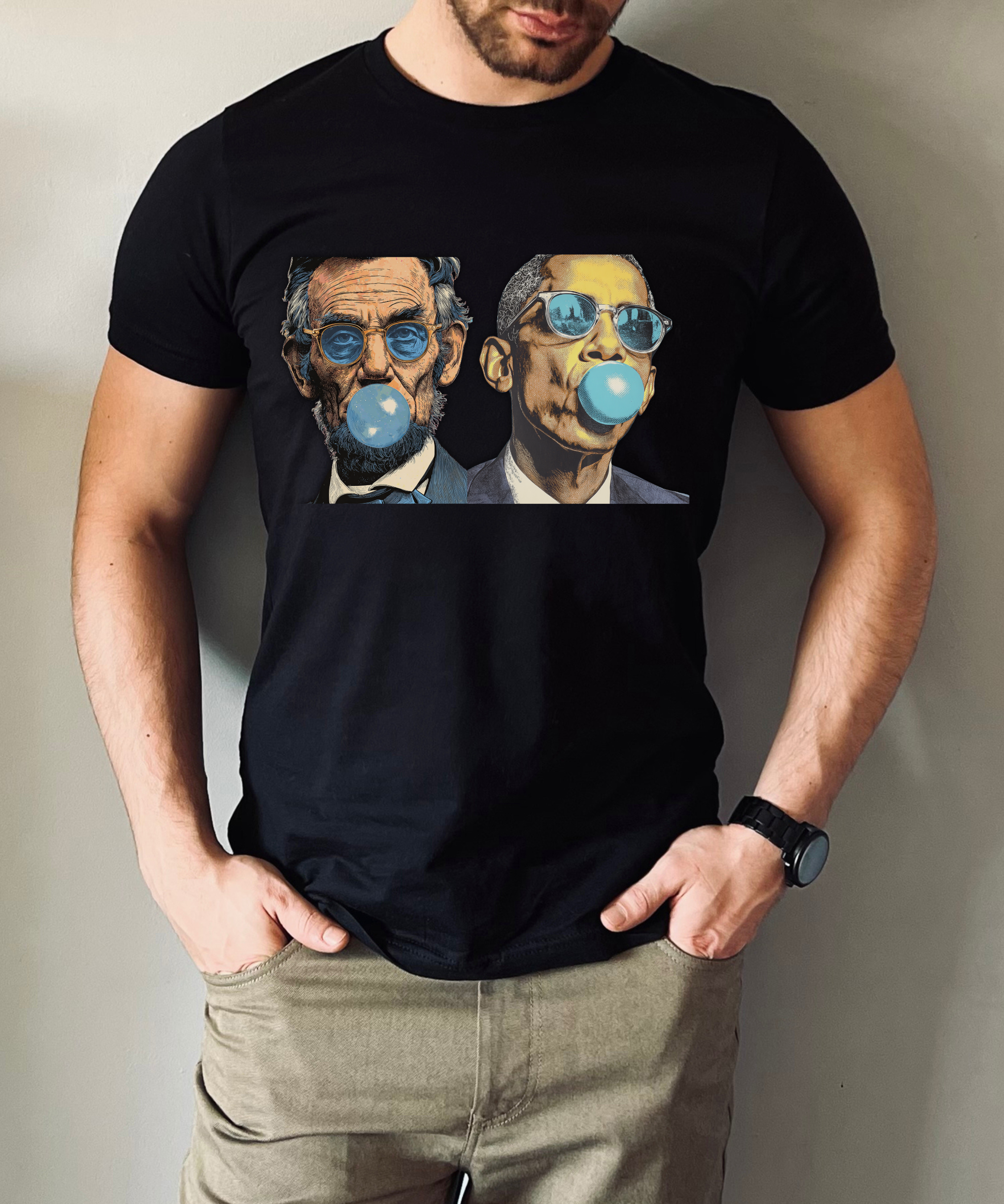 Lincoln Obama Bubblegum Shirt