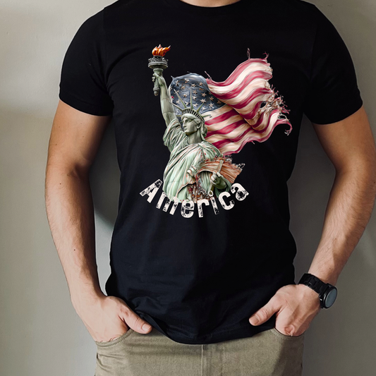 July 4th 250th celebration shirt statute of liberty for independence day.
